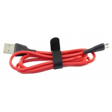 Кабель USB <-> microUSB, Celebrat, Red, 1 м (Fly-2m)