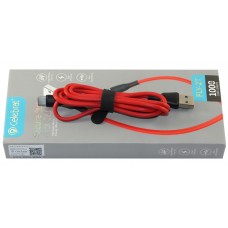 Кабель USB <-> USB Type-C, Celebrat, Red, 1 м, (Fly-2t)