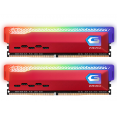 Пам'ять 8Gb x 2 (16Gb Kit) DDR4, 3200 MHz, Geil Orion RGB, Red (GOSR416GB3200C16BDC)