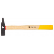 Молоток слюсарний Topex, 285 мм, 200 г, ручка з міцної деревини ясеня (02A402)