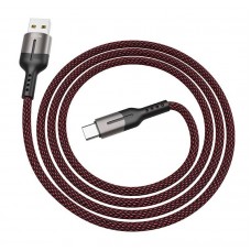 Кабель USB <-> USB Type-C, Hoco Gusto, Black, 1.0 м, 4A (U68)