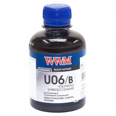 Чорнило універсальне WWM Canon / HP / Lexmark, Black, 200 мл, водорозчинне (U06/B)
