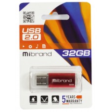 USB Flash Drive 32Gb Mibrand Cougar Red (MI2.0/CU32P1R)