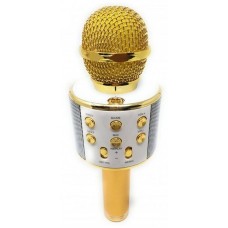Мікрофон-колонка портативна 1.0 Aspor 858, Gold