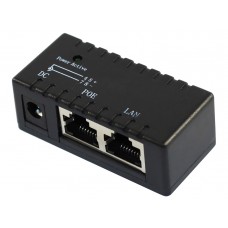 PoE адаптер IEEE 802.3af PoE с портом Ethernet 10/100 Мбит/с