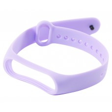 Силиконовый браслет для Mi band 3/4 original design, Lilac Purple