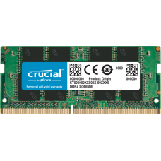 Память SO-DIMM, DDR4, 8Gb, 3200 MHz, Crucial, 1.2V, CL22 (CT8G4SFRA32A)