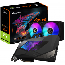 Відеокарта GeForce RTX 3090, Gigabyte, XTREME WATERFORCE, 24Gb GDDR6X (GV-N3090AORUSX W-24GD)