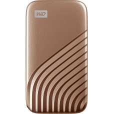 Зовнішній накопичувач SSD, 500Gb, Western Digital My Passport SSD, Gold, USB 3.2 (WDBAGF5000AGD-WESN)