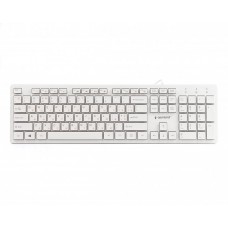 Клавіатура Gembird KB-MCH-03-W-UA White, тонка, мультимедійна, USB (KB-MCH-03-W-UA)