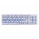 Клавиатура Gembird KB-UML3-01-W-UA, 3-х цветная подсветка клавиш, USB, White (KB-UML3-01-W-UA)