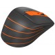 Мышь A4Tech Fstyler FG30S, Gray/Orange, USB, беспроводная, оптическая, бесшумная, 2000 dpi