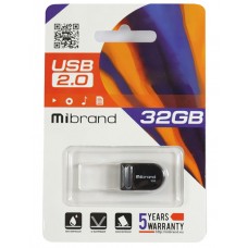 USB Flash Drive 32Gb Mibrand Scorpio Black (MI2.0/SC32M3B)