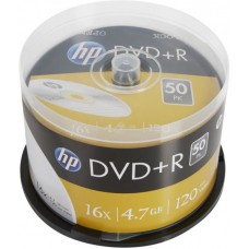 Диск DVD+R 50 HP, 4.7Gb, 16x, Cake Box (DRE00026-3)