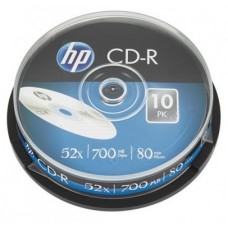 Диск CD-R 10 HP, 700Mb, 52x, Cake Box (CRE00019-3)