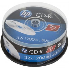 Диск CD-R 25 HP, 700Mb, 52x, Cake Box (CRE00015-3)