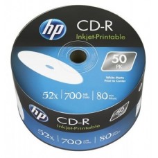 Диск CD-R 50 HP, 700Mb, 52x, Printable, Cake Box (CRE00017WIP-3)