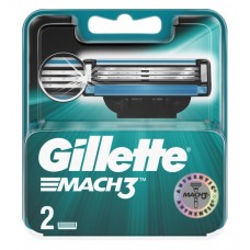 Сменные кассеты для бритья Gillette Mach3, 2 шт