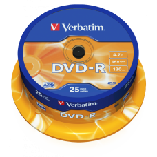 Диск DVD-R 25 Verbatim 