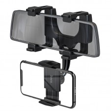 Автодержатель для телефона Hoco CA70, Pilot in-car rearview mirror mount holder, Black