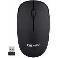 Миша Gemix GM195 1 200 DPI бездротова, Black, Міні-USB ресивер (GM195BK)
