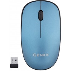 Миша Gemix GM195 1200 DPI бездротова, Blue, Міні-USB ресивер (GM195BL)