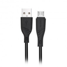 Кабель USB - micro USB 1 м Maxxter Black, 2.1А, премиум (UB-M-USB-02-1m)