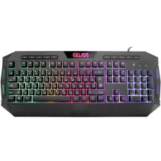 Клавіатура Defender Gelios GK-174DL, Black, USB, райдужне підсвічування (45174)