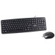 Комплект Esperanza Titanum TK110UA, Black, USB, клавиатура+мышь
