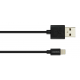 Кабель USB - Lightning 1 м Apple Canyon MFI-1 Black, 2.4A (CNS-MFICAB01B)