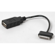 Кабель USB 2.0 - 0.15м A-мама/Samsung 30 pin, OTG Viewcon подовжувач, черный (VDS01)