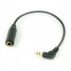 Перехідник звуковий Cablexpert CCAP-2535 2.5мм M / F 3.5 мм, чорний (CCAP-2535)