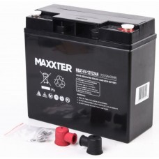 Батарея для ИБП 12В 22Ач Maxxter MBAT-EV-12V22AH, 12 V 22 Ah, ШхДхВ 152х100х97, Black
