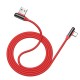 Кабель USB <-> USB Type-C, Hoco Excellent elbow, Red, 1,2 м, 2.0A (U77)