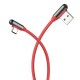Кабель USB <-> USB Type-C, Hoco Excellent elbow, Red, 1,2 м, 2.0A (U77)