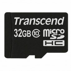 Карта пам'яті microSDHC, 32Gb, Class10, Transcend, без адаптера (TS32GUSDC10)