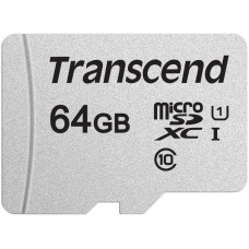 Карта памяти microSDXC, 64Gb, Transcend 300S, без адаптера (TS64GUSD300S)