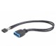 Кабель внутрішній USB Cablexpert USB2 - USB3 кабель, 30 см (CC-U3U2-01)