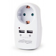 Сетевое зарядное устройство EnerGenie EG-ACU2-02