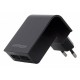 Сетевое зарядное устройство EnerGenie Black, 2 USB, 2.1A (EG-U2C2A-02)