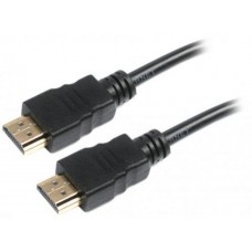 Кабель HDMI - HDMI 1 м Maxxter Black, V1.4, позолочені конектори (VB-HDMI4-1M)