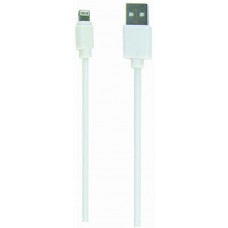Кабель USB - Lightning 3 м Cablexpert White, 2.1А (CC-USB2-AMLM-W-10)