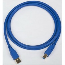 Кабель USB 3.0 (AM) - USB 3.0 (BM), 3.0 м, Blue, Gembird (CCB-USB3-AMBM-10)