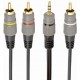 Кабель Audio DC3.5 > 3RCA mini-jack (M) > 3 тюльпана (M) Cablexpert 1.5 м (CCAP-4P3R-1.5M)