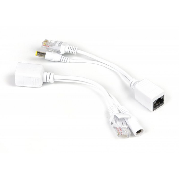 PoE адаптер пасивний (пара) Cablexpert UTP PoE адаптерний кабель, 0.15 м, телекомунікаційний