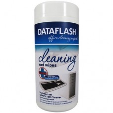 Салфетки чистящие Data Flash, для оргтехники, туба, 100 шт, серия 