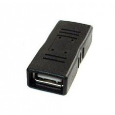Перехідник USB 2.0 (F) - USB 2.0 (F), Black, Cablexpert (A-USB2-AMFF)