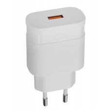 Мережевий зарядний пристрій RivaCase VA4110 W00 White, 1 USB, 1.5-3.0A