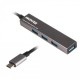 Концентратор Type-C Maxxter HU3С-4P-02 USB 3.0, 4 порти, метал, темно-сірий