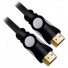 Кабель HDMI - HDMI, 3 м, Black/Gray, V1.4, Viewcon, позолочені конектори (VD165-3M)